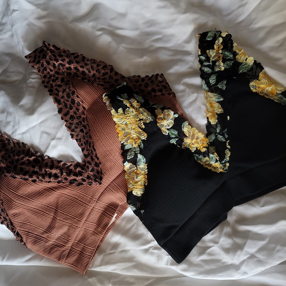 Victoria's Secret lightly lined wireless bralettes